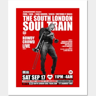 POSTER - THE SOUTH LONDON - SOUL TRAIN - ROWDY CROWD Posters and Art